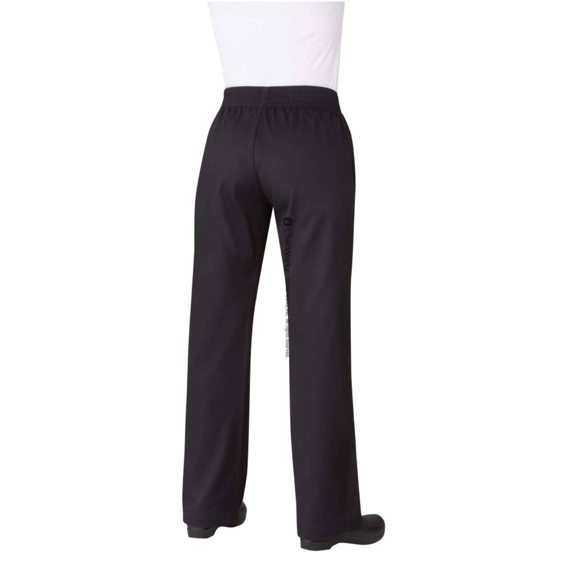 Picture of Chef Works Womens Basic Baggy Chefs Trousers Black 2XL