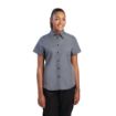 Picture of Chef Works Womens Cool Vent Chefs Shirt Grey XL