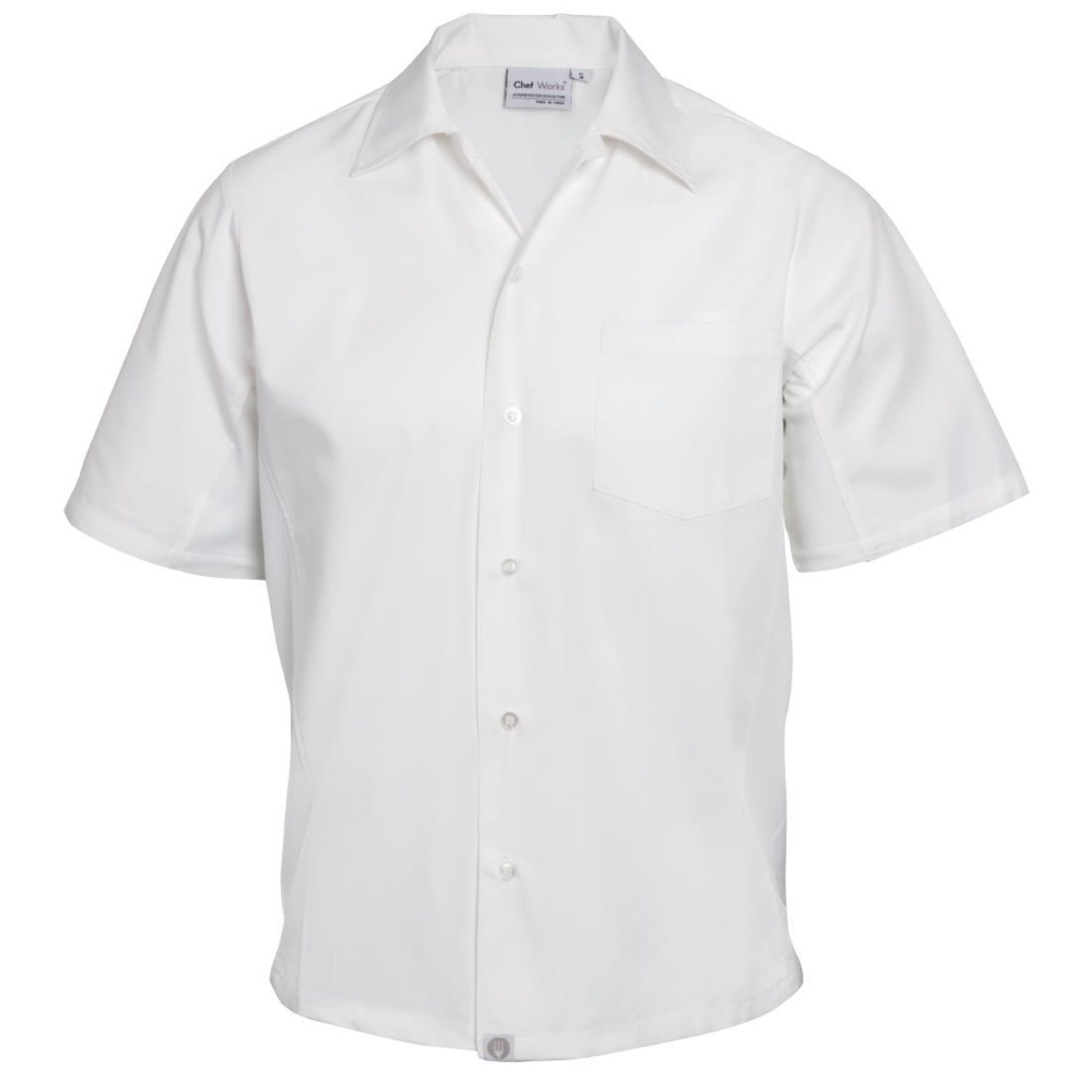Picture of Chef Works Unisex Cool Vent Chefs Shirt White M