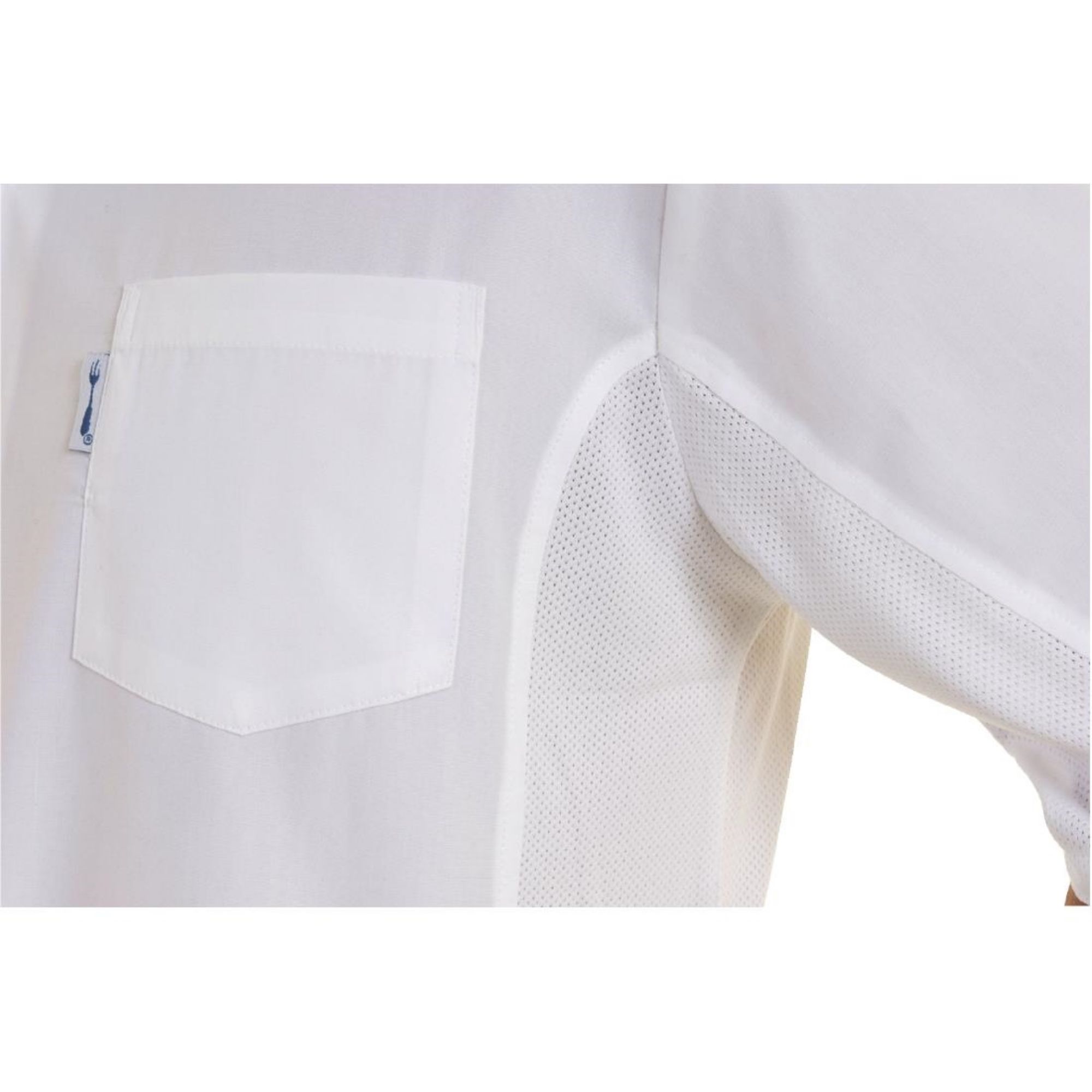 Picture of Chef Works Unisex Cool Vent Chefs Shirt White L