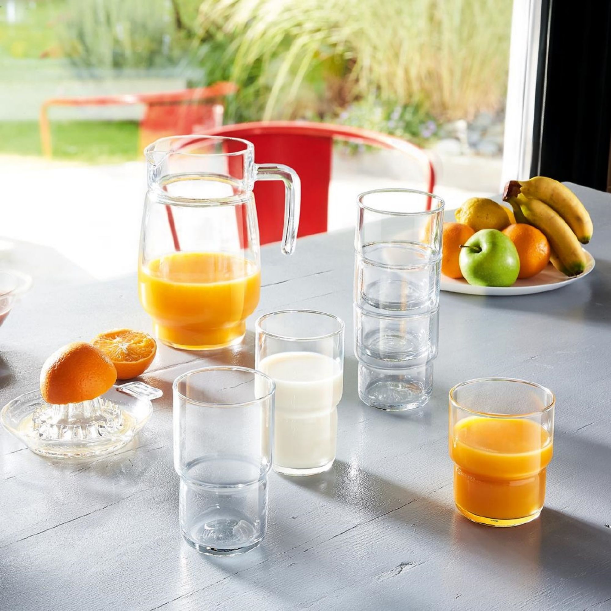 Picture of Arcoroc Tivoli Glass Jugs 1.6Ltr (6 Pack)