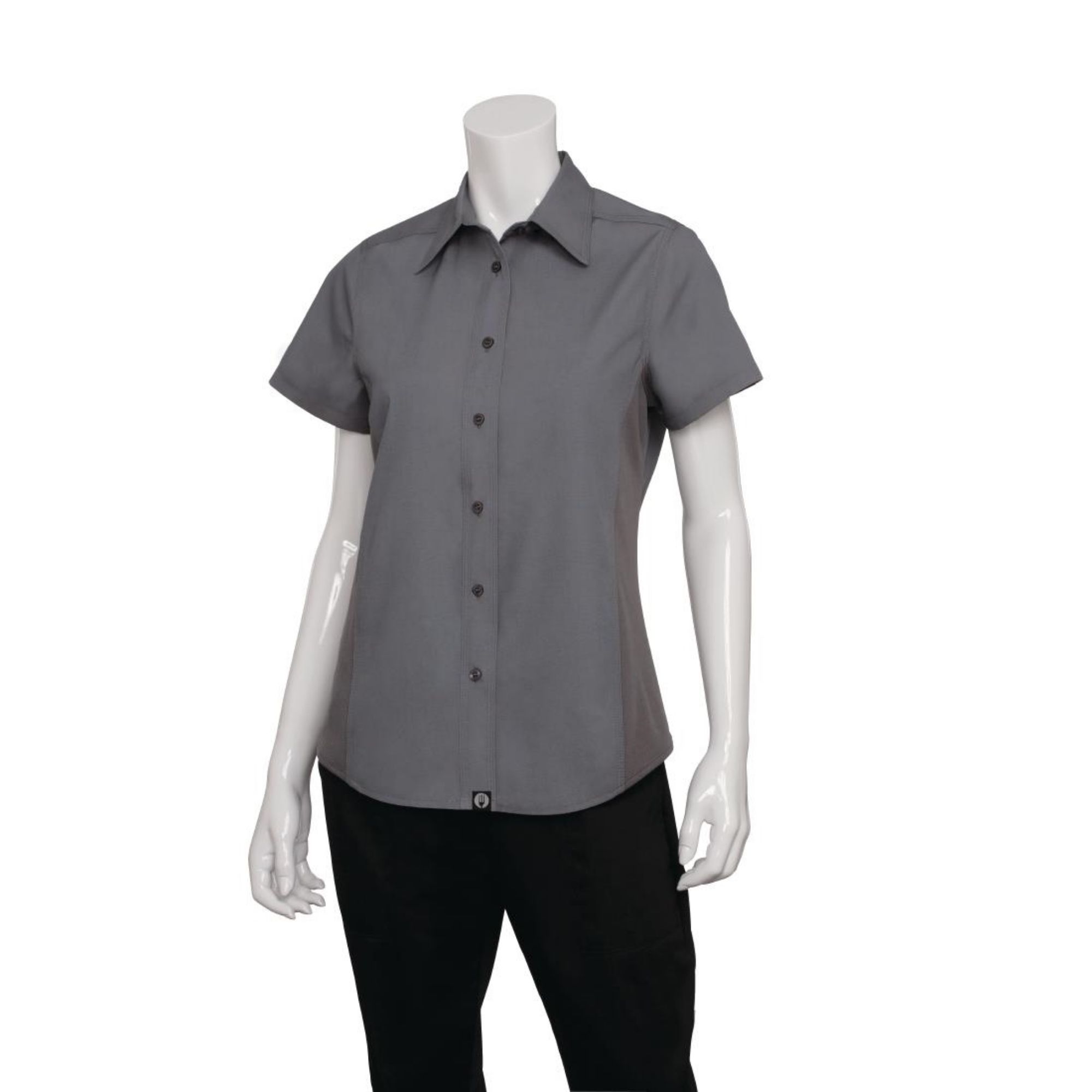 Picture of Chef Works Womens Grey Cool Vent Chef Shirt XS