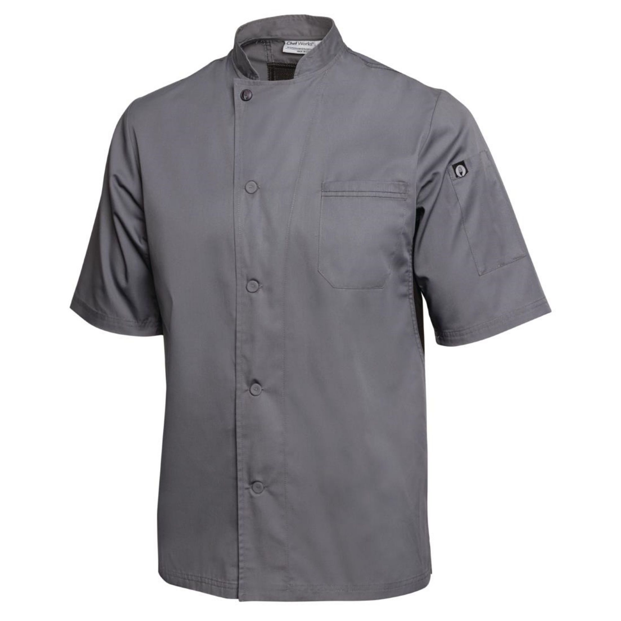Picture of Chef Works Valais Signature Series Unisex Chef Jacket Grey 2XL