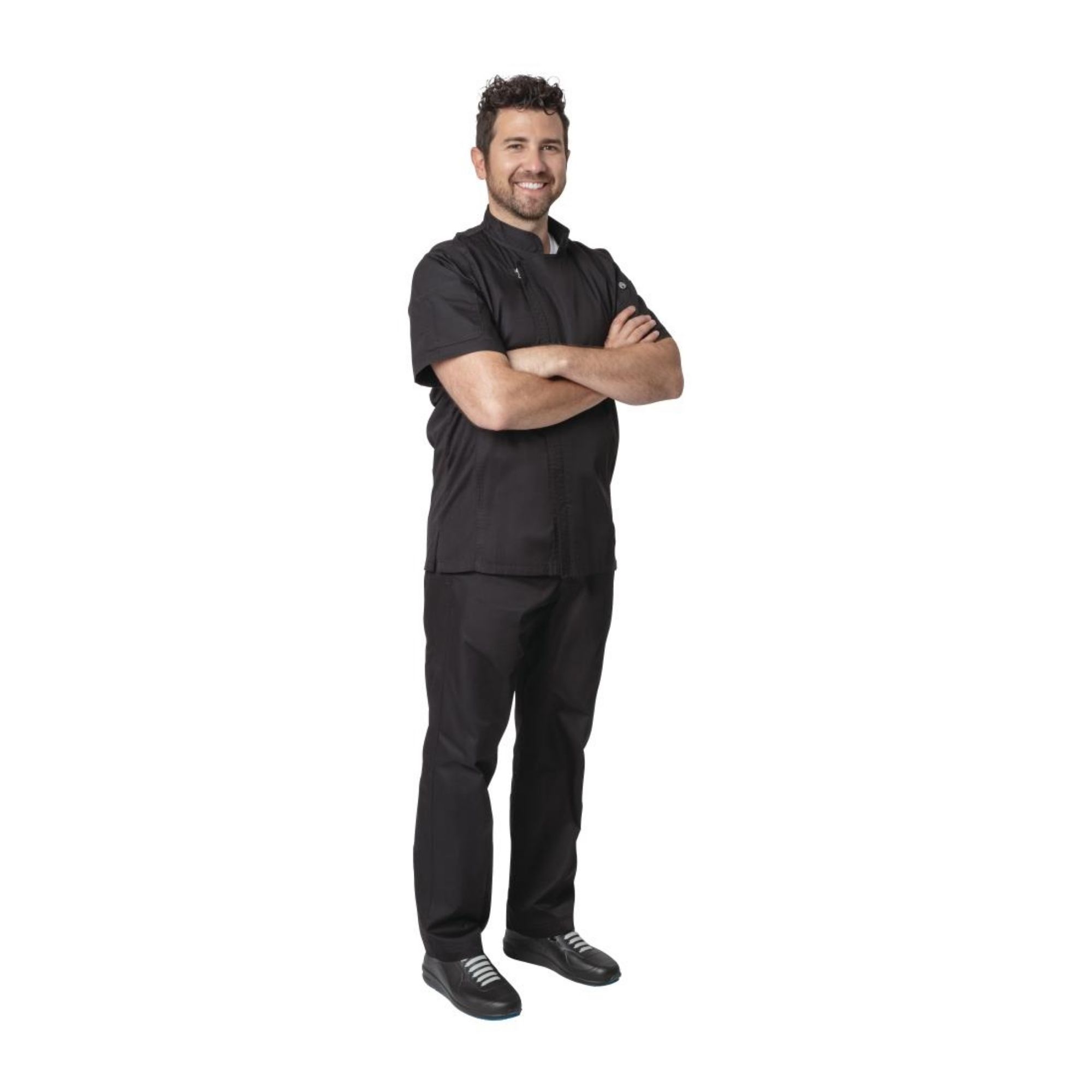 Picture of Chef Works Springfield Mens Chef Jacket Black 2XL