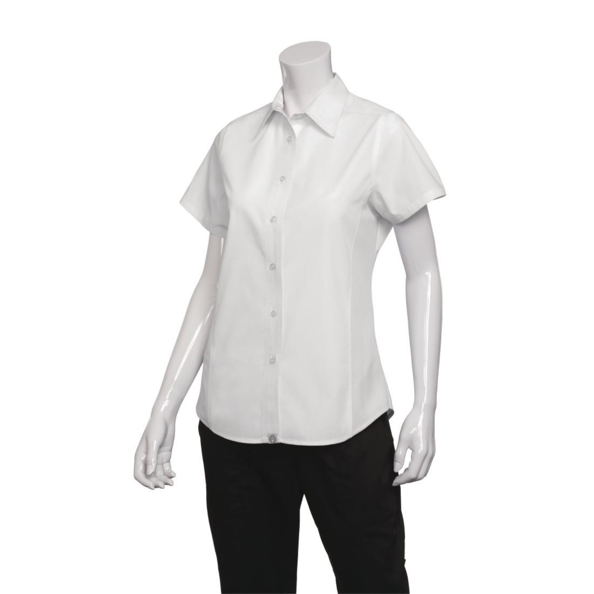 Picture of Chef Works Womens Cool Vent Chefs Shirt White XS