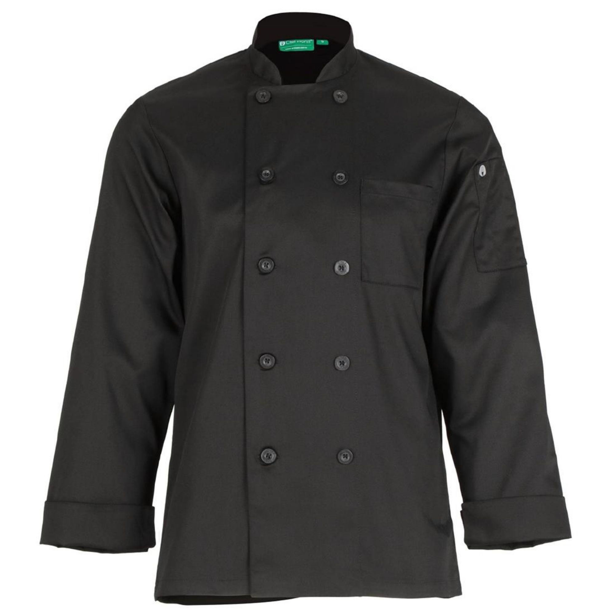 Picture of Chef Works Le Mans Recycled Unisex Chef Jacket Black M
