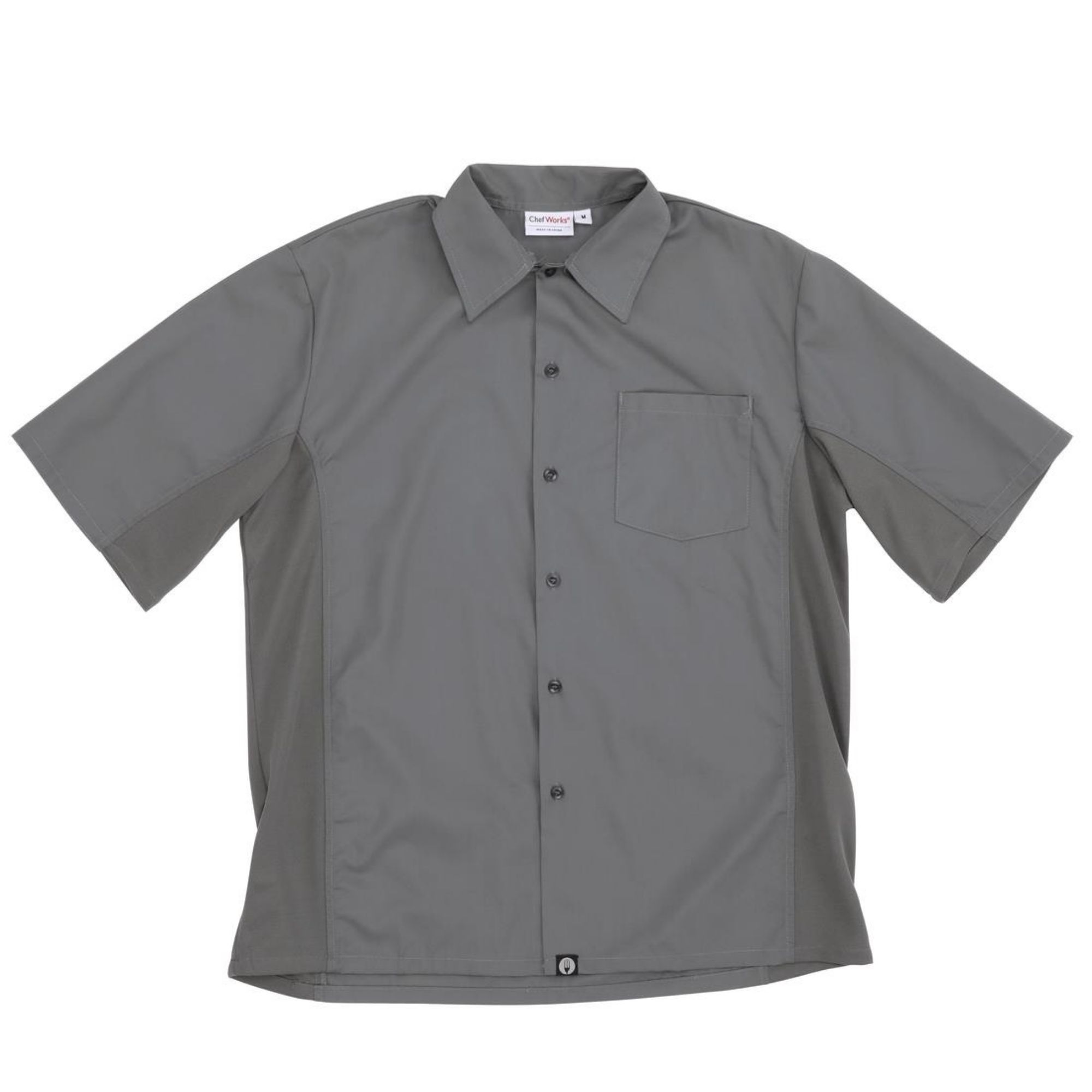 Picture of Chef Works Unisex Cool Vent Chef Shirt Grey 2XL