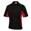 Picture of Chef Works Unisex Contrast Shirt Black & Red XS