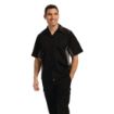 Picture of Chef Works Unisex Contrast Shirt Black & Grey S