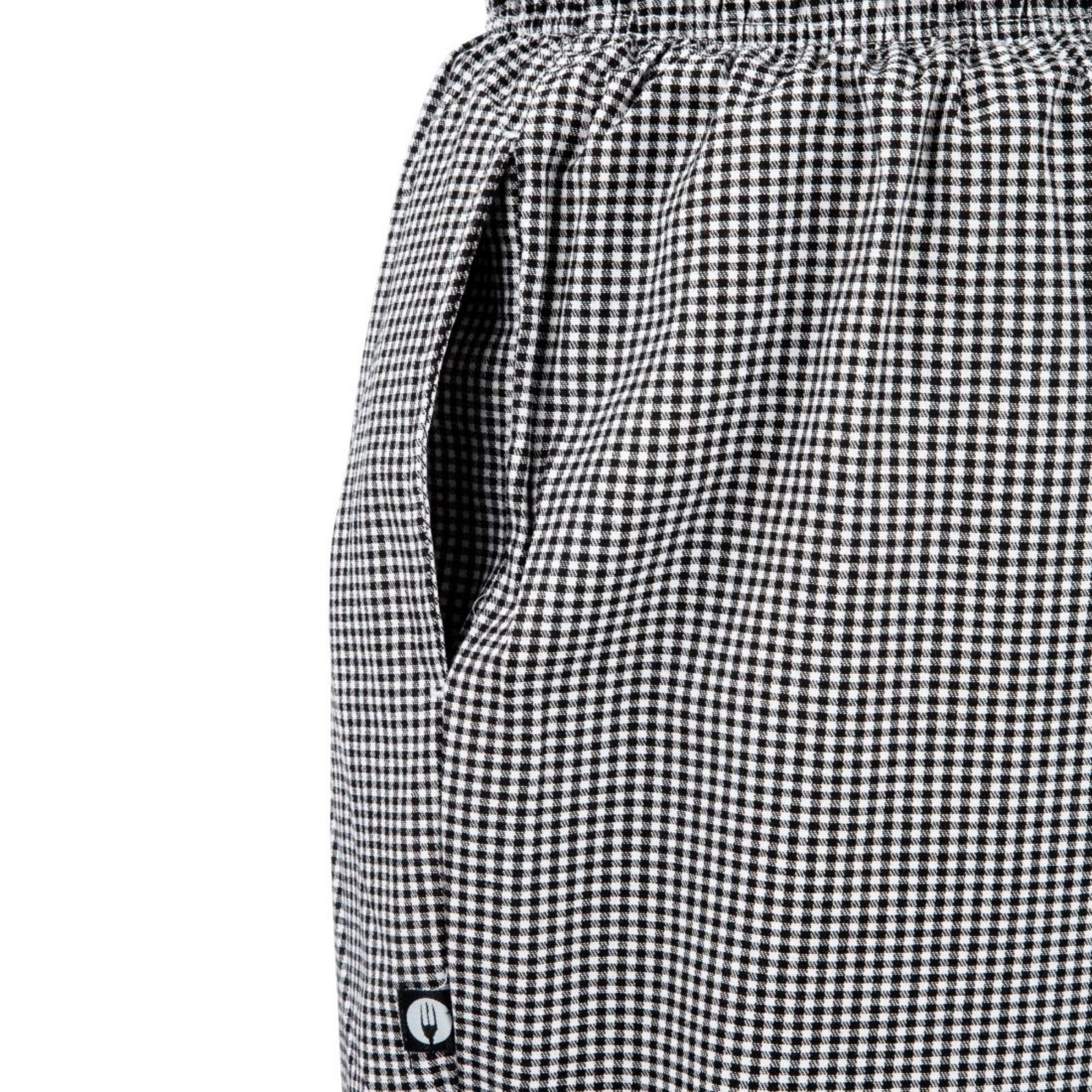 Picture of Chef Works Essential Baggy Pants Small Black Check 3XL