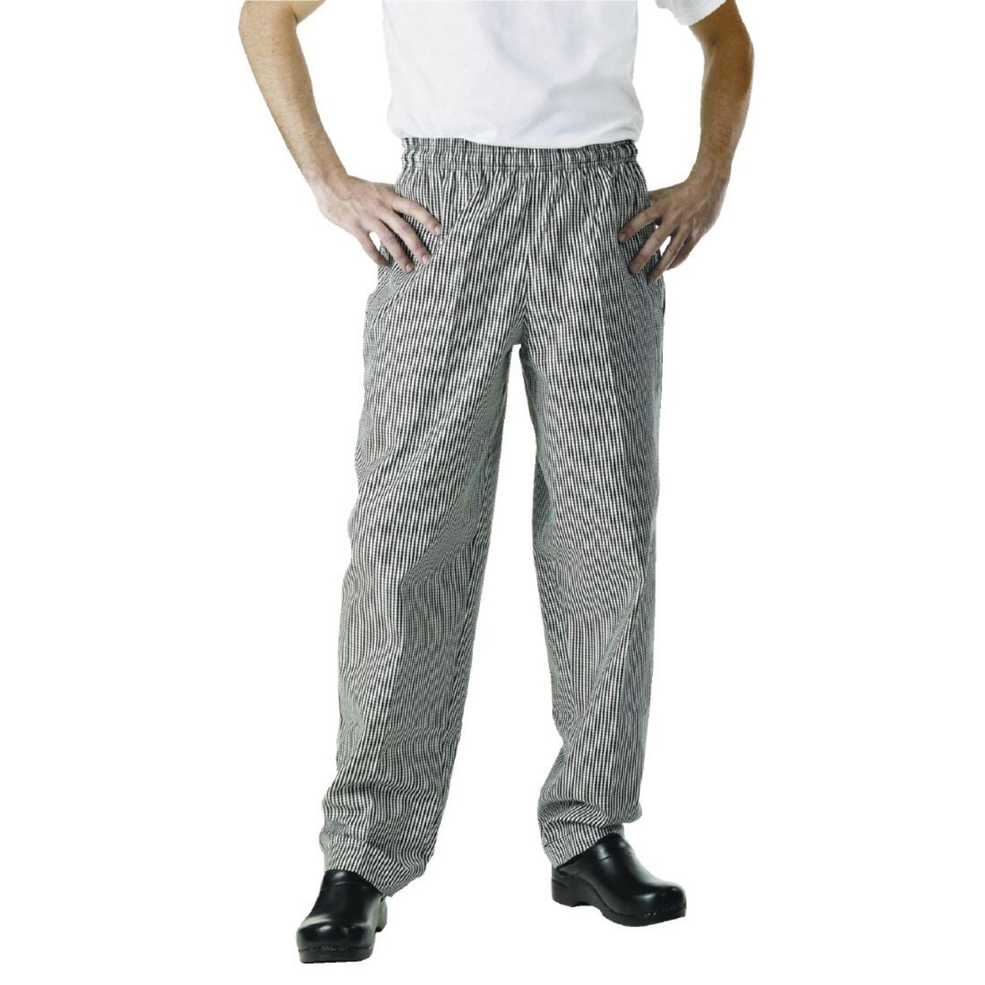 Picture of Chef Works Essential Baggy Pants Small Black Check 4XL