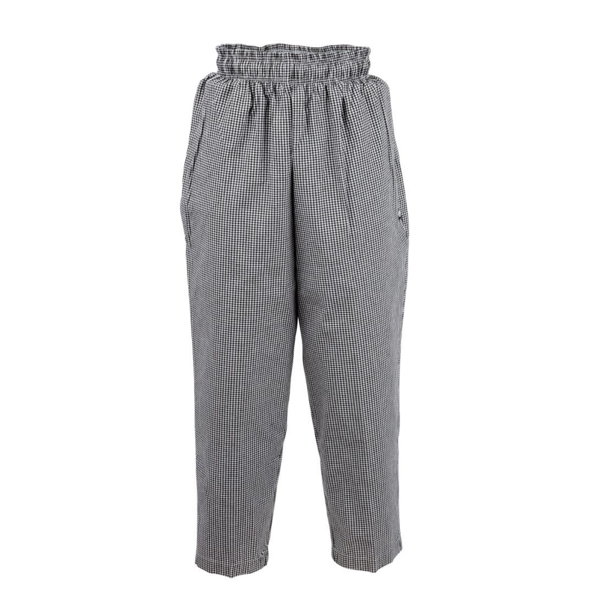 Picture of Chef Works Essential Baggy Pants Small Black Check 4XL