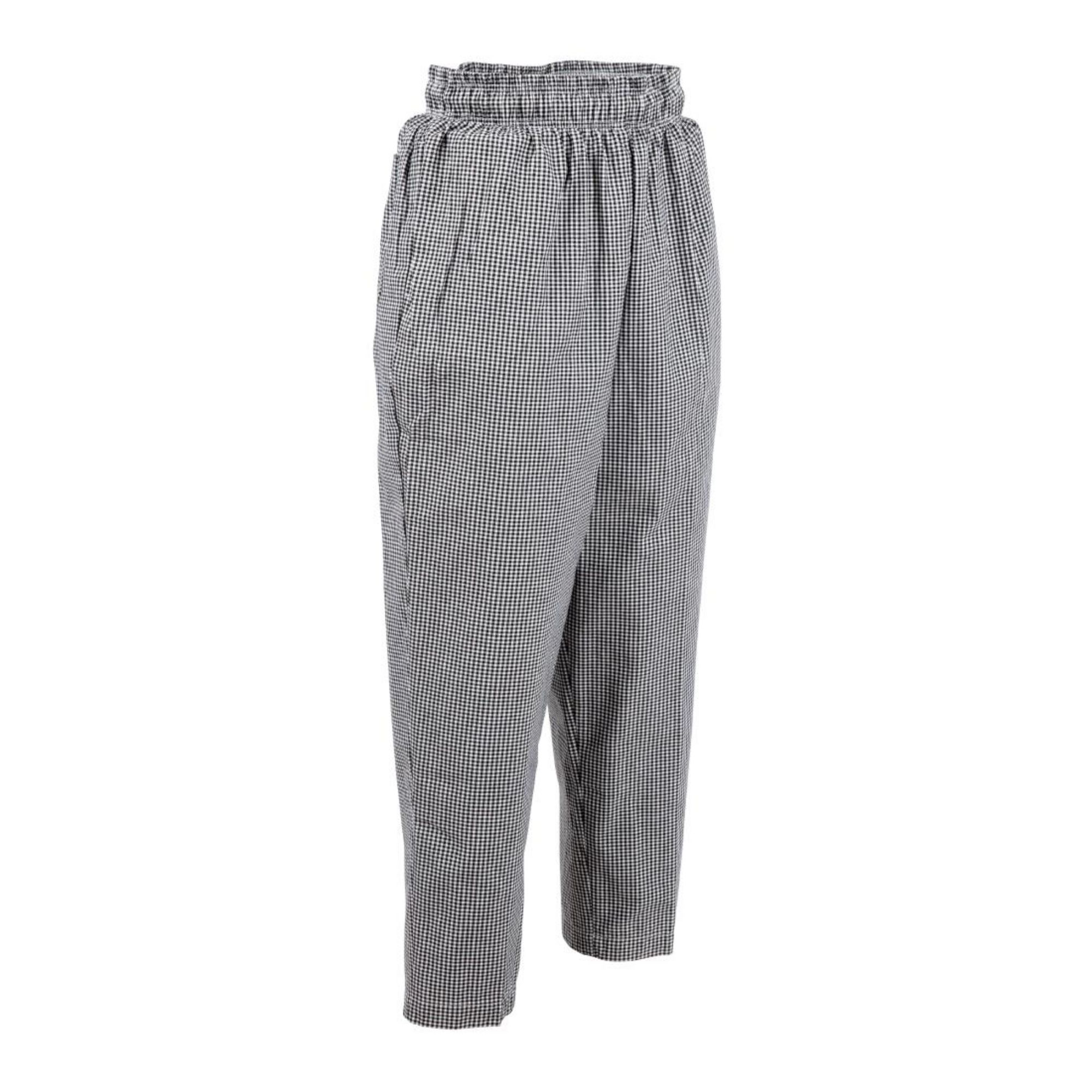 Picture of Chef Works Essential Baggy Pants Small Black Check 4XL