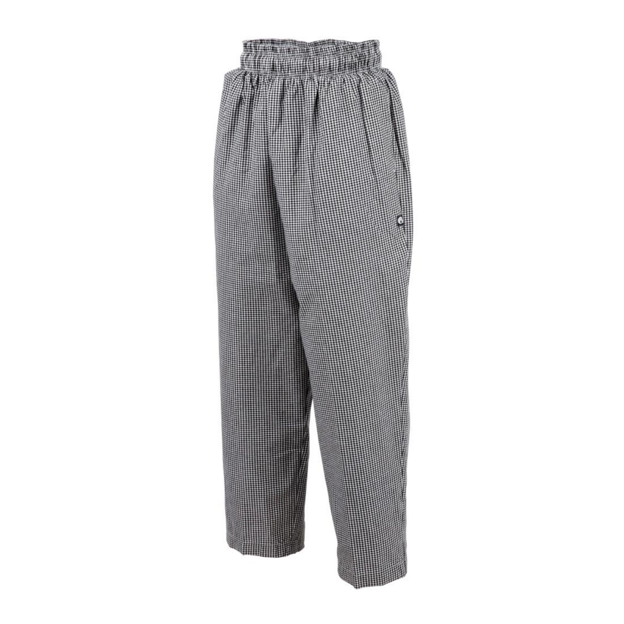 Picture of Chef Works Essential Baggy Pants Small Black Check 4XL