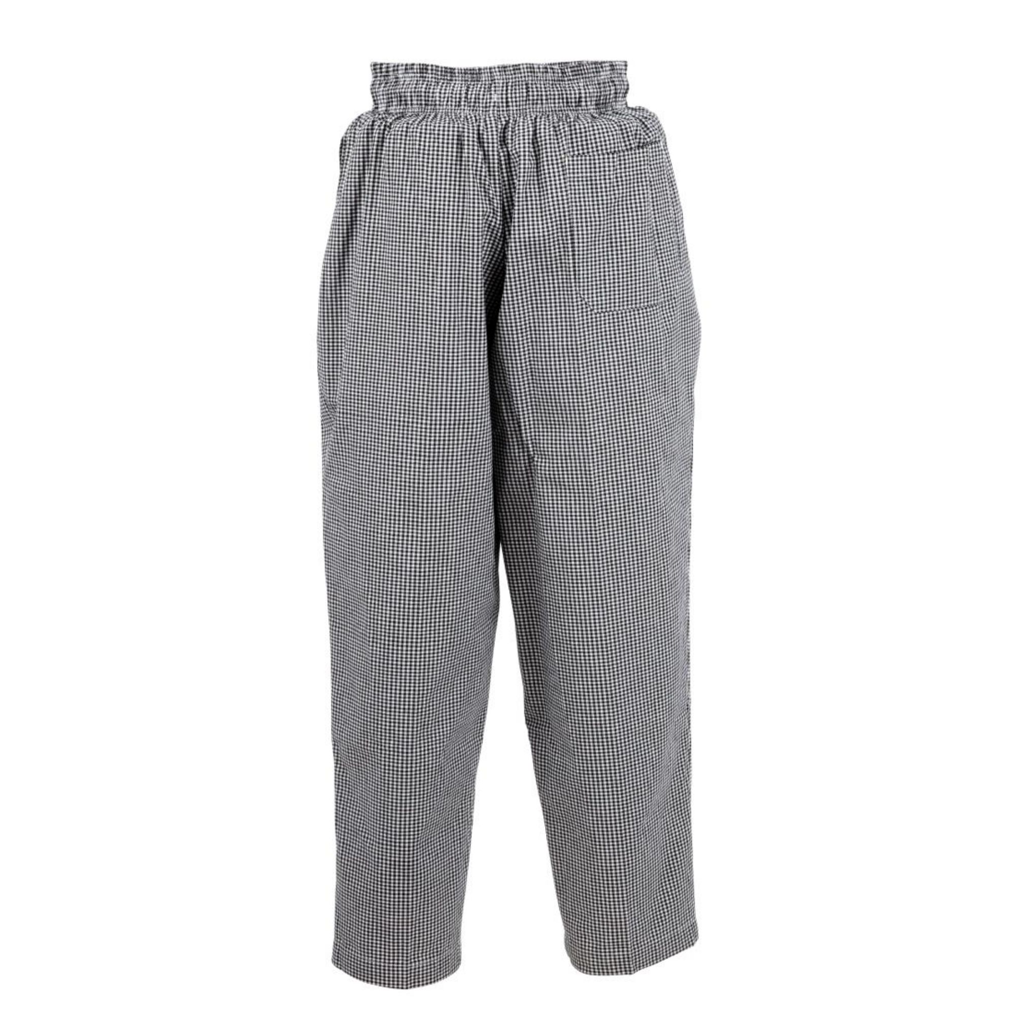 Picture of Chef Works Essential Baggy Pants Small Black Check 4XL