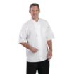Picture of Chef Works Valais Unisex Chef Jacket White with Grey 2XL