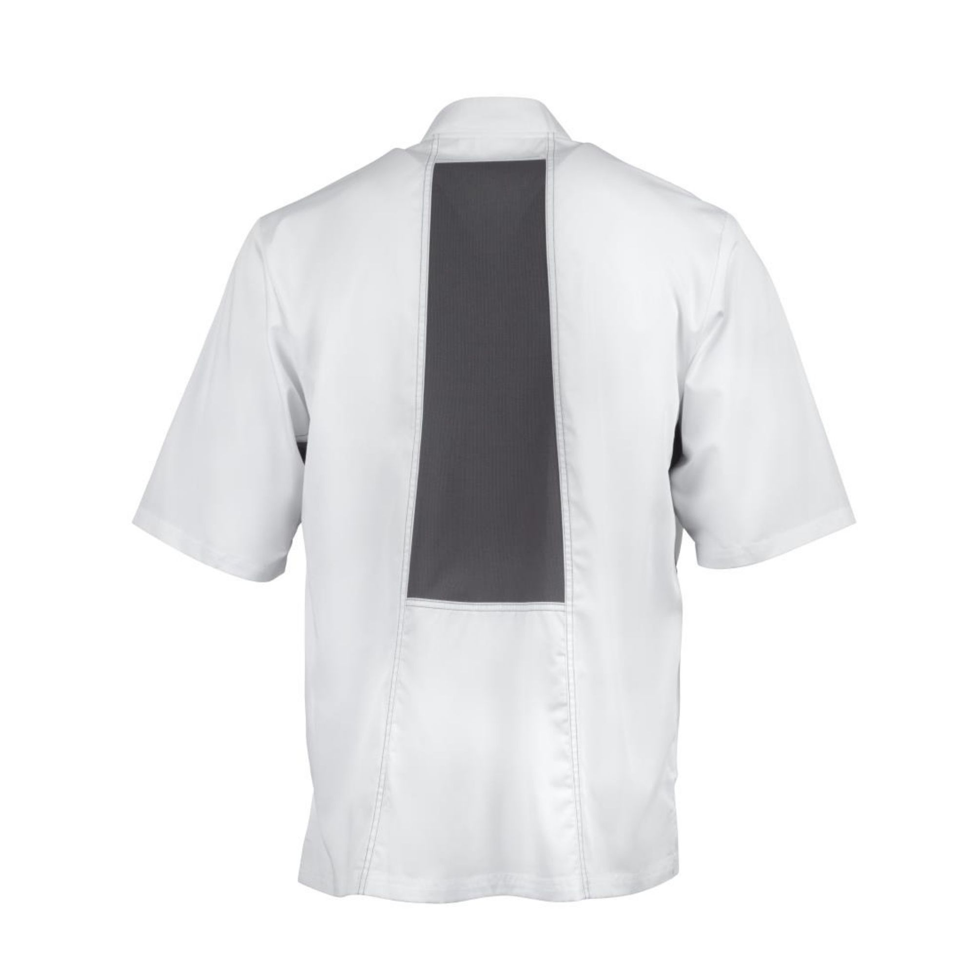 Picture of Chef Works Valais Unisex Chef Jacket White with Grey 2XL