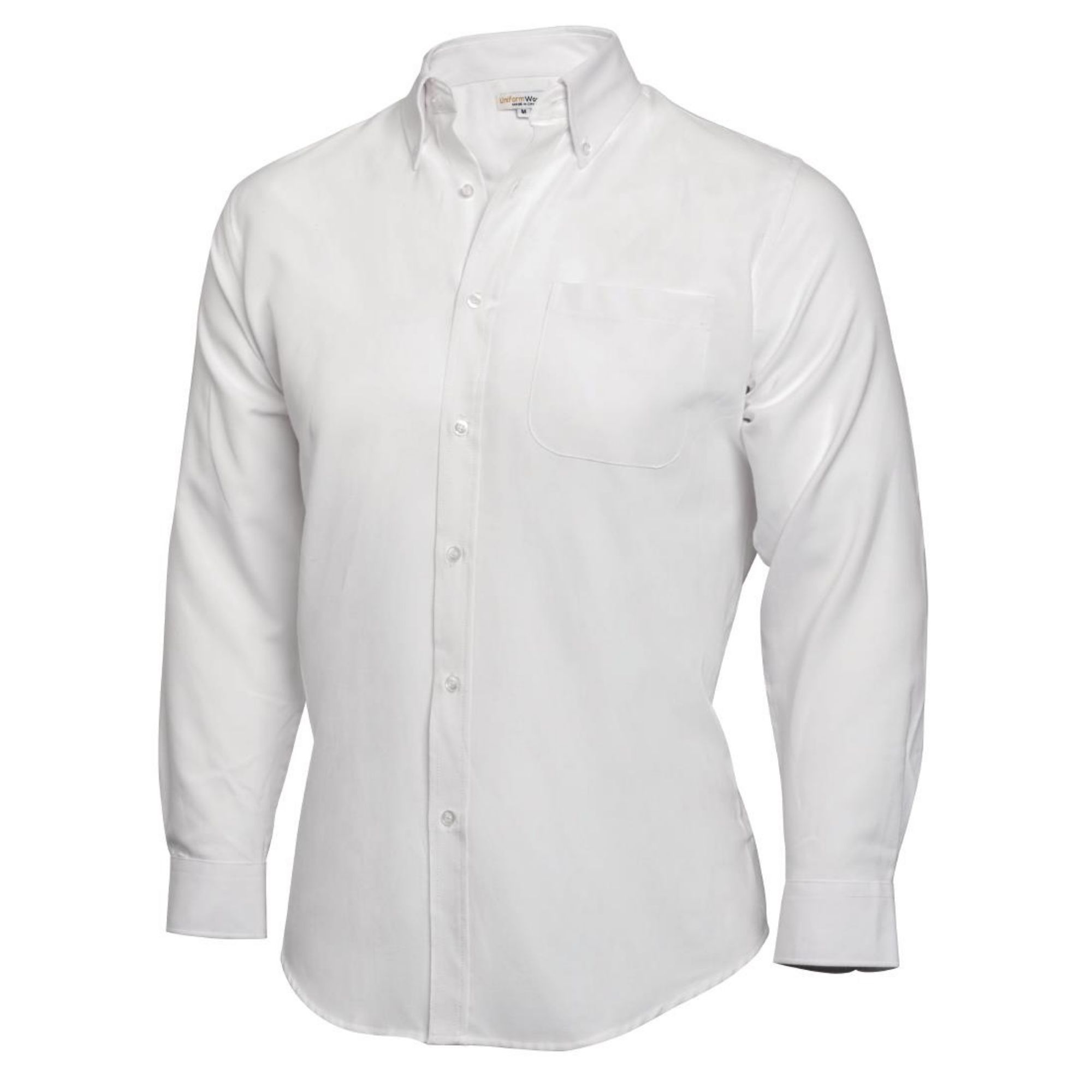 Picture of Chef Works Oxford Button Down Collar Shirt White S