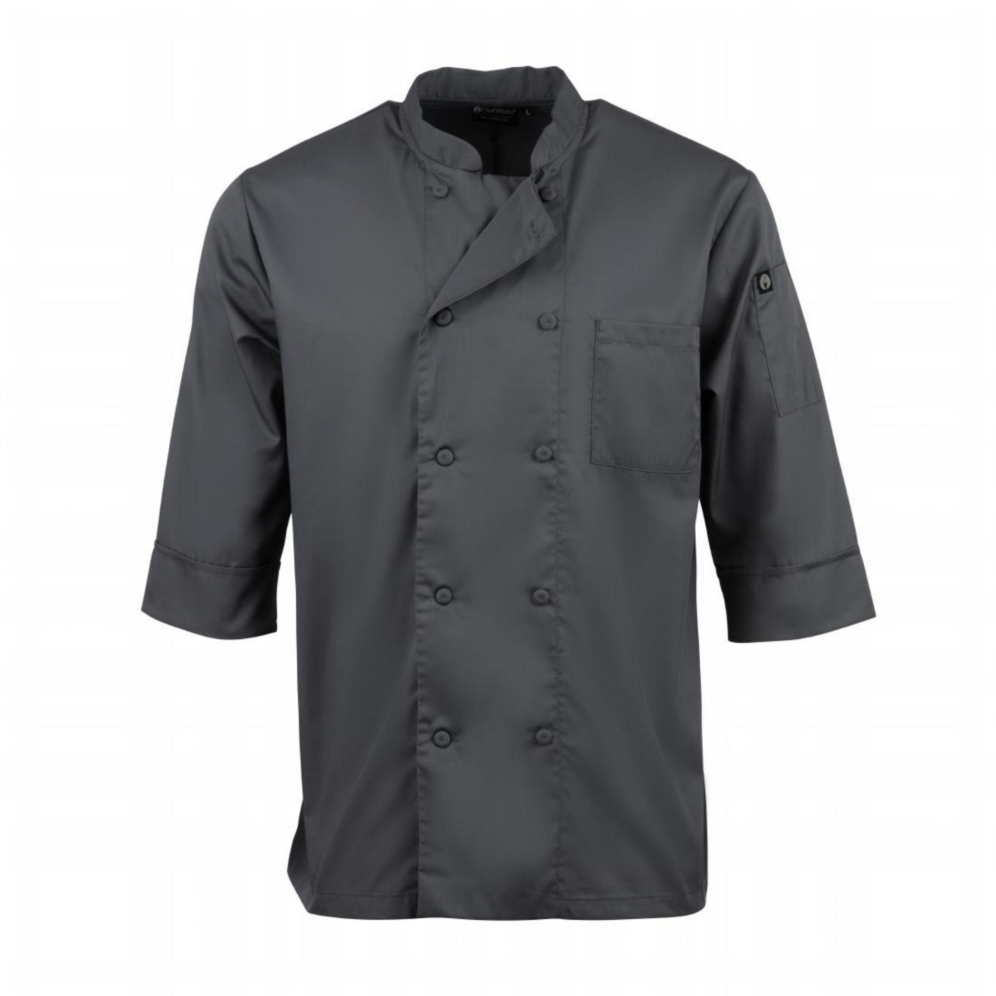 Picture of Colour By Chef Works Unisex Chef Jacket Grey 3XL