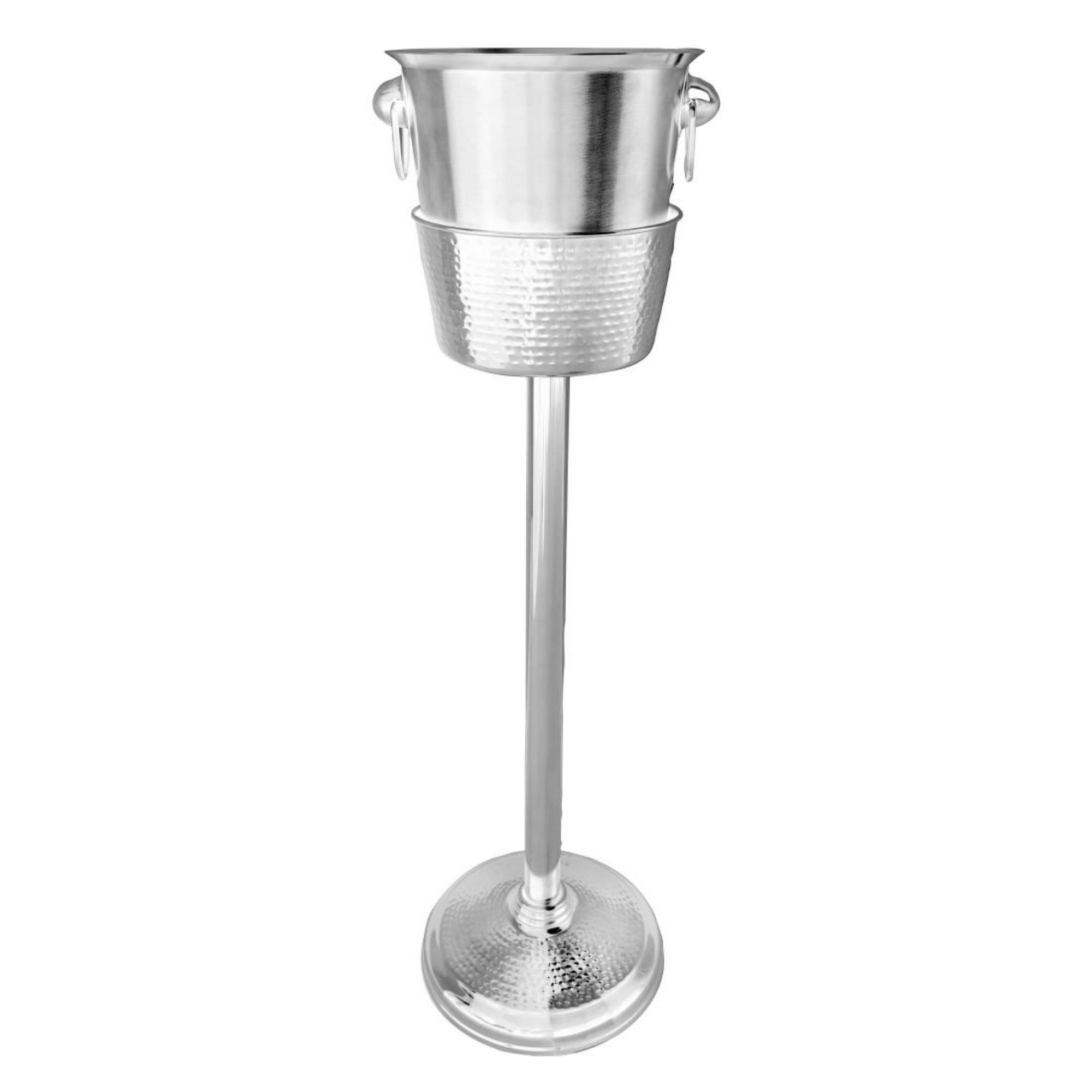 Picture of Olympia Wine Bucket Stand Hammered Stainless Steel