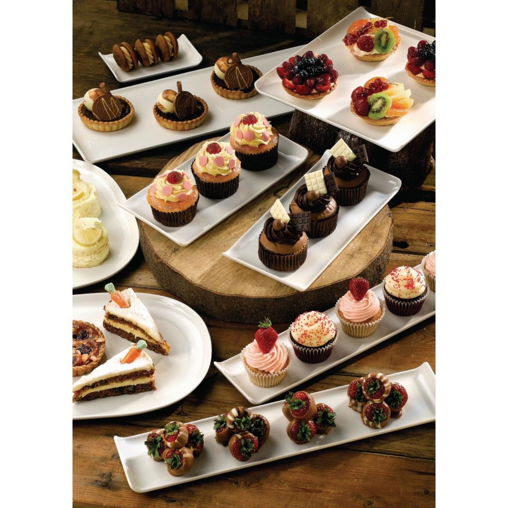 Picture of Churchill Alchemy Balance Rectangular Trays 300x 145mm (6 Pack)