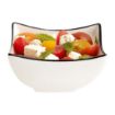 Picture of Arcoroc Appetizer Ludico Deep Square Bowls Black Line 90mm (24 Pack)
