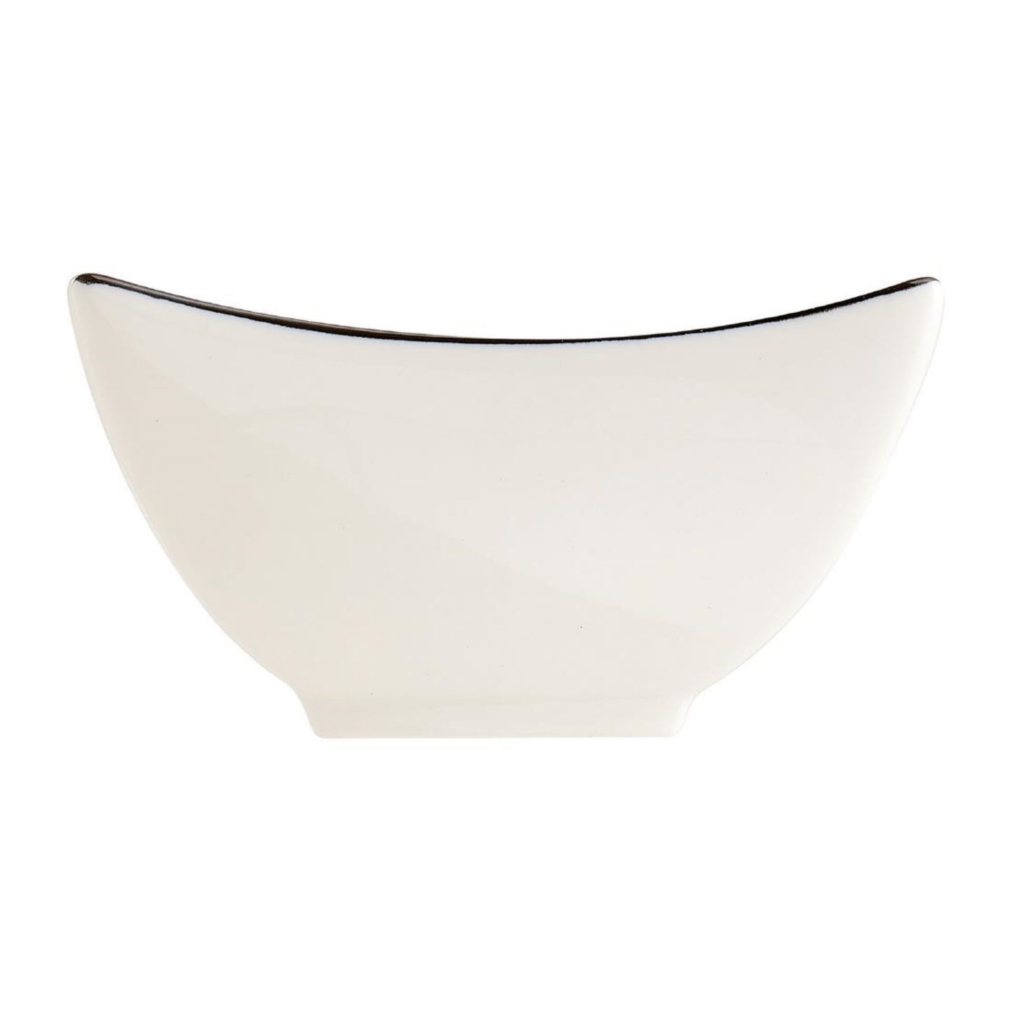 Picture of Arcoroc Appetizer Ludico Deep Square Bowls Black Line 90mm (24 Pack)