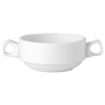 Picture of Steelite Simplicity White Handled Stacking Soup Cups 285ml (36 Pack)
