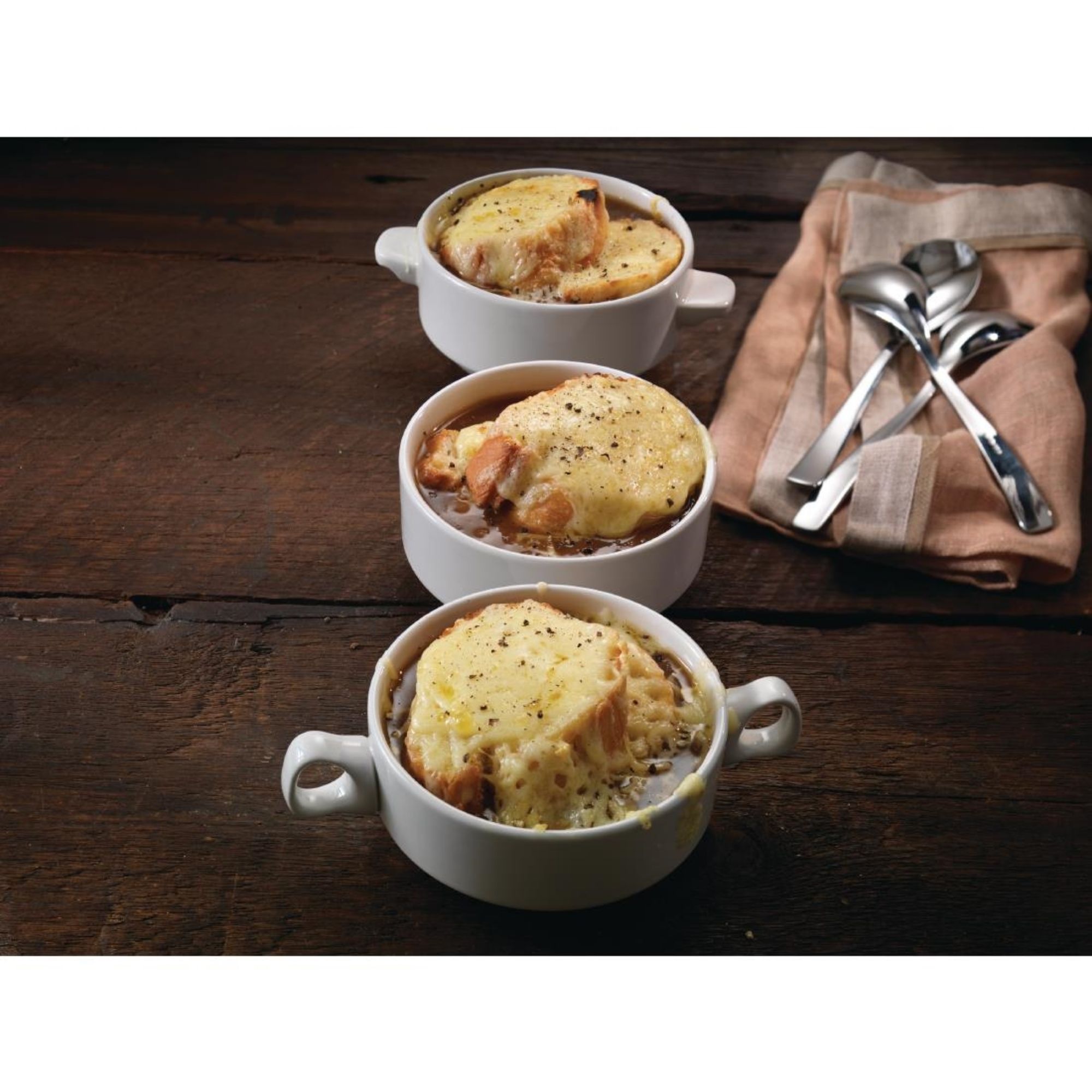 Picture of Steelite Simplicity White Lugged Stacking Soup Cups 285ml (36 Pack)