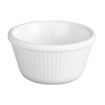 Picture of Olympia Kristallon Melamine Fluted Ramekins White 89mm (12 Pack)