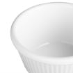 Picture of Olympia Kristallon Melamine Fluted Ramekins White 89mm (12 Pack)