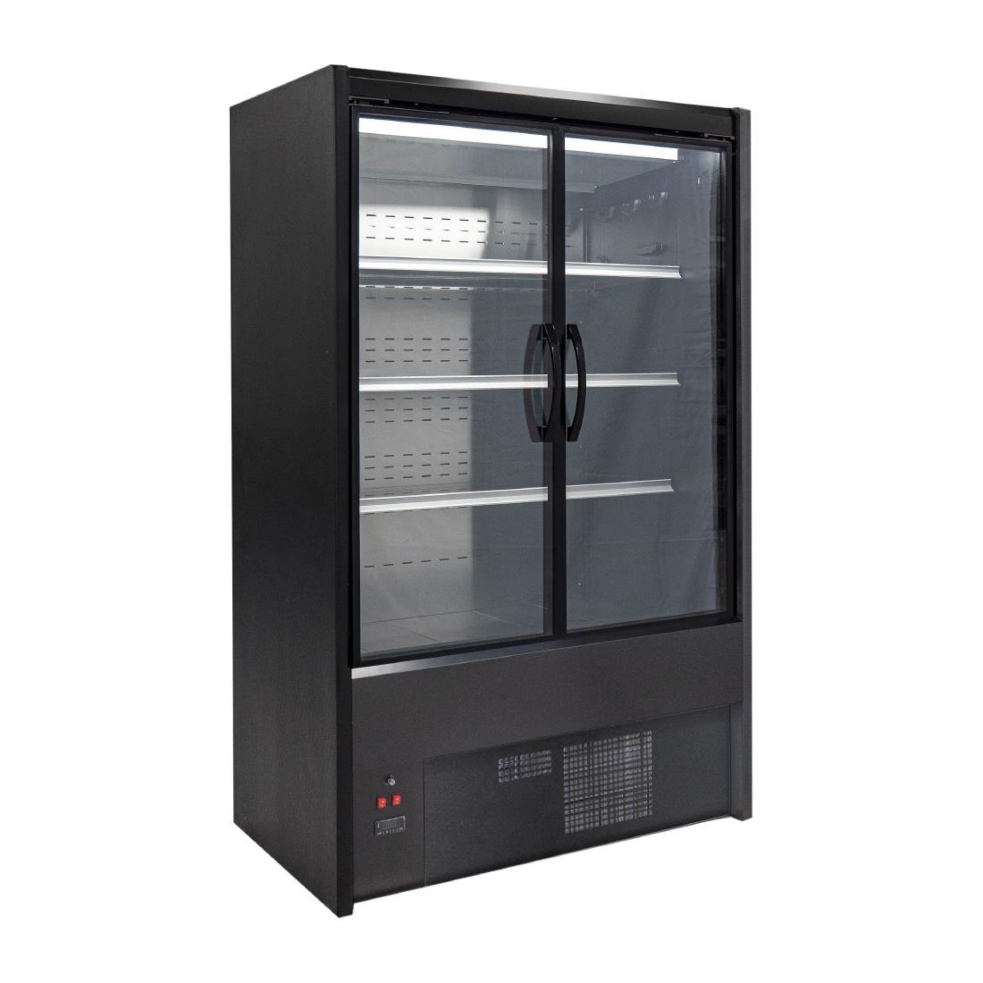 Picture of Zoin Cervinho Multideck Display Black with Hinged Doors 1200mm