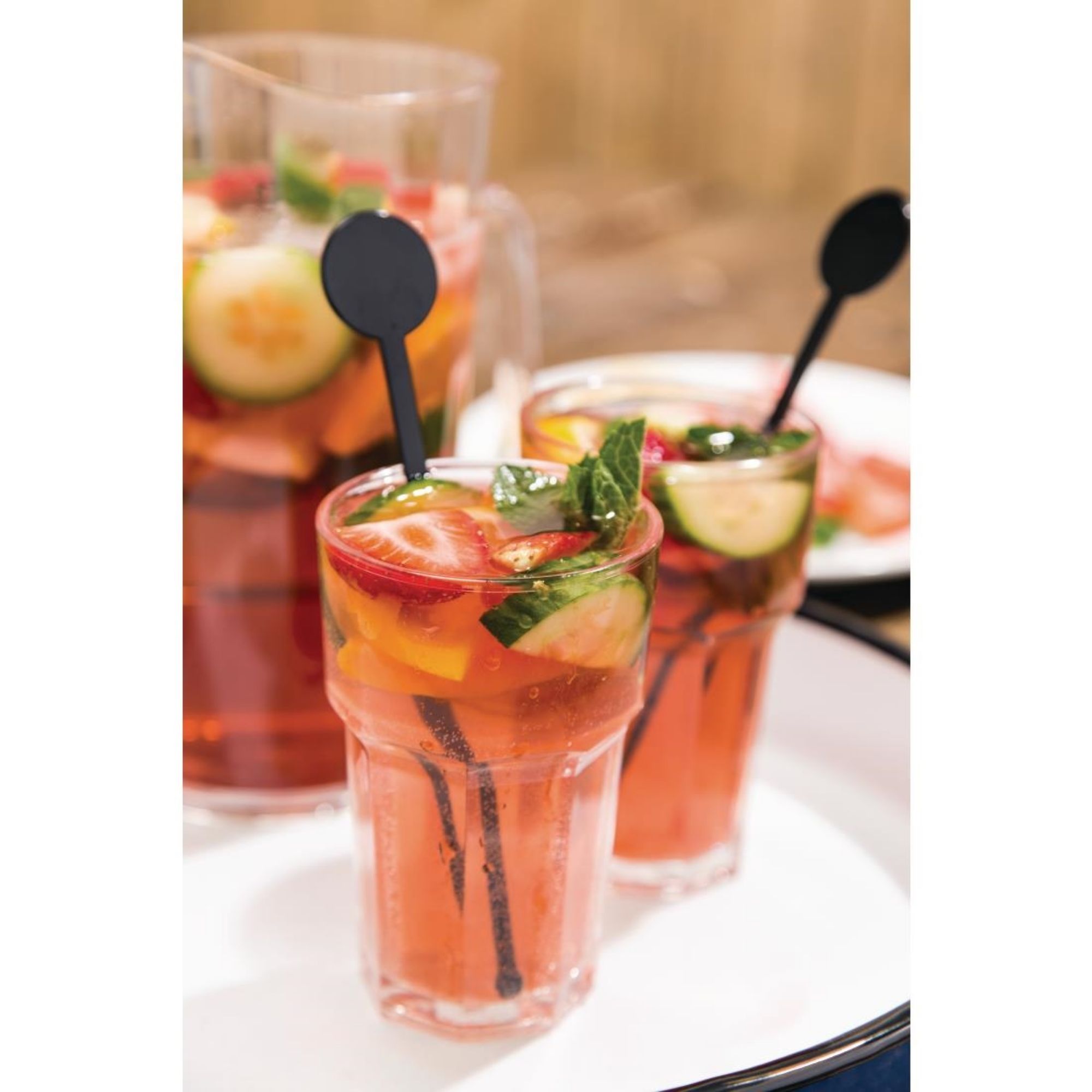Picture of BBP Polycarbonate Nucleated American Hi Ball Glasses Half Pint CE Marked (36 Pack)