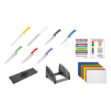 Picture of Hygiplas Colour-Coded 17-Piece Food Safety Starter Kit