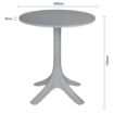 Picture of Bolero Lorenzo 600mm Round Cafe Table - Medium Grey