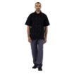 Picture of Whites Vegas Unisex Chef Jackets Short Sleeve Black S (5 Pack)