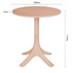 Picture of Bolero Mila 600mm Round Cafe Table - Nude Pink