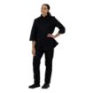 Picture of Whites Vegas Unisex Chef Jackets Short Sleeve Black S (5 Pack)