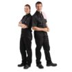 Picture of Whites Vegas Unisex Chef Jackets Short Sleeve Black M (5 Pack)