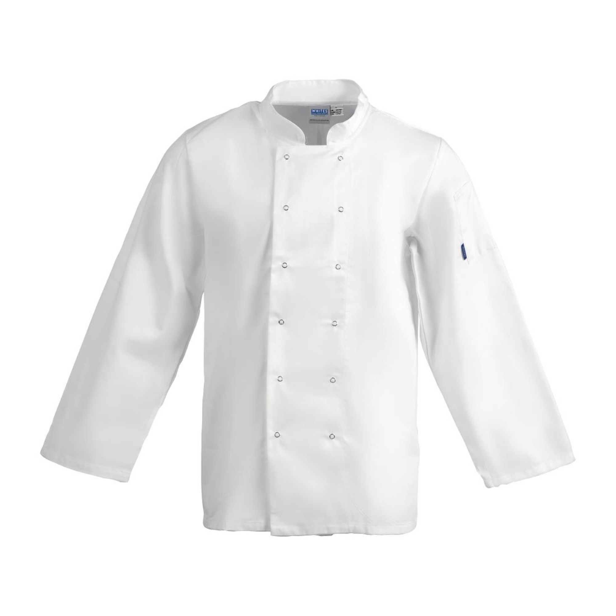 Picture of Whites Vegas Unisex Chef Jackets Long Sleeve White S (5 Pack)