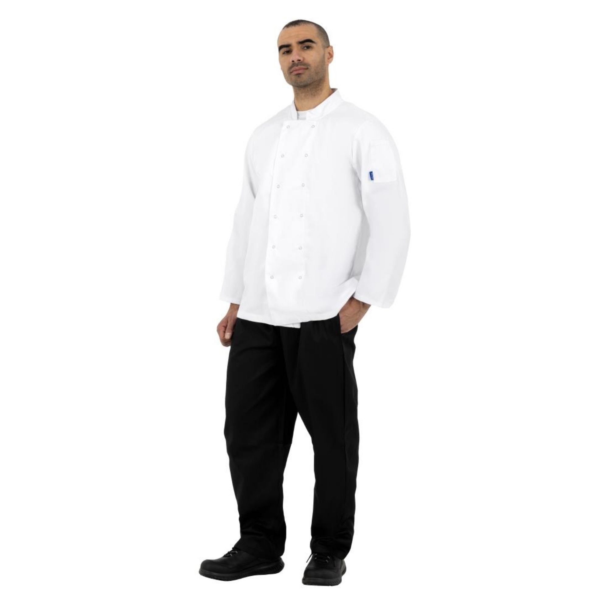 Picture of Whites Vegas Unisex Chef Jackets Long Sleeve White S (5 Pack)