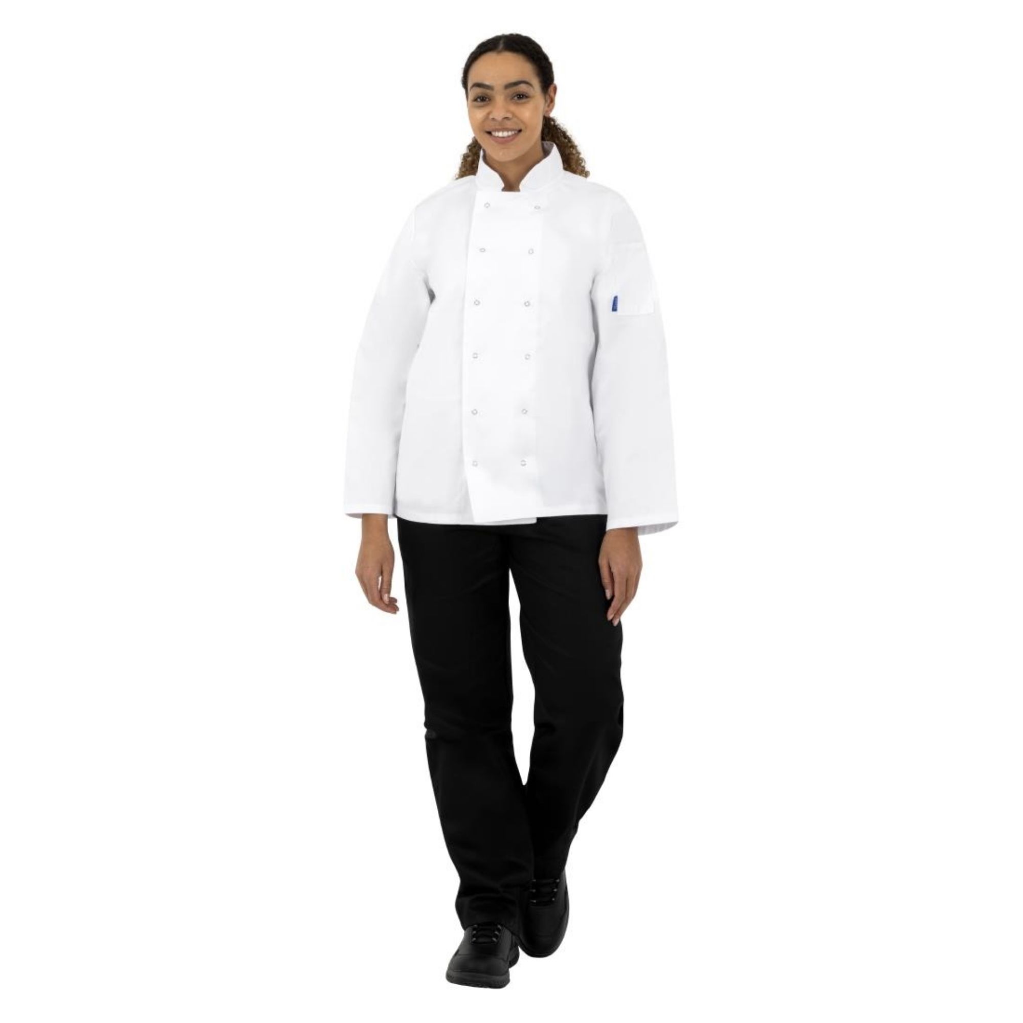Picture of Whites Vegas Unisex Chef Jackets Long Sleeve White M (5 Pack)