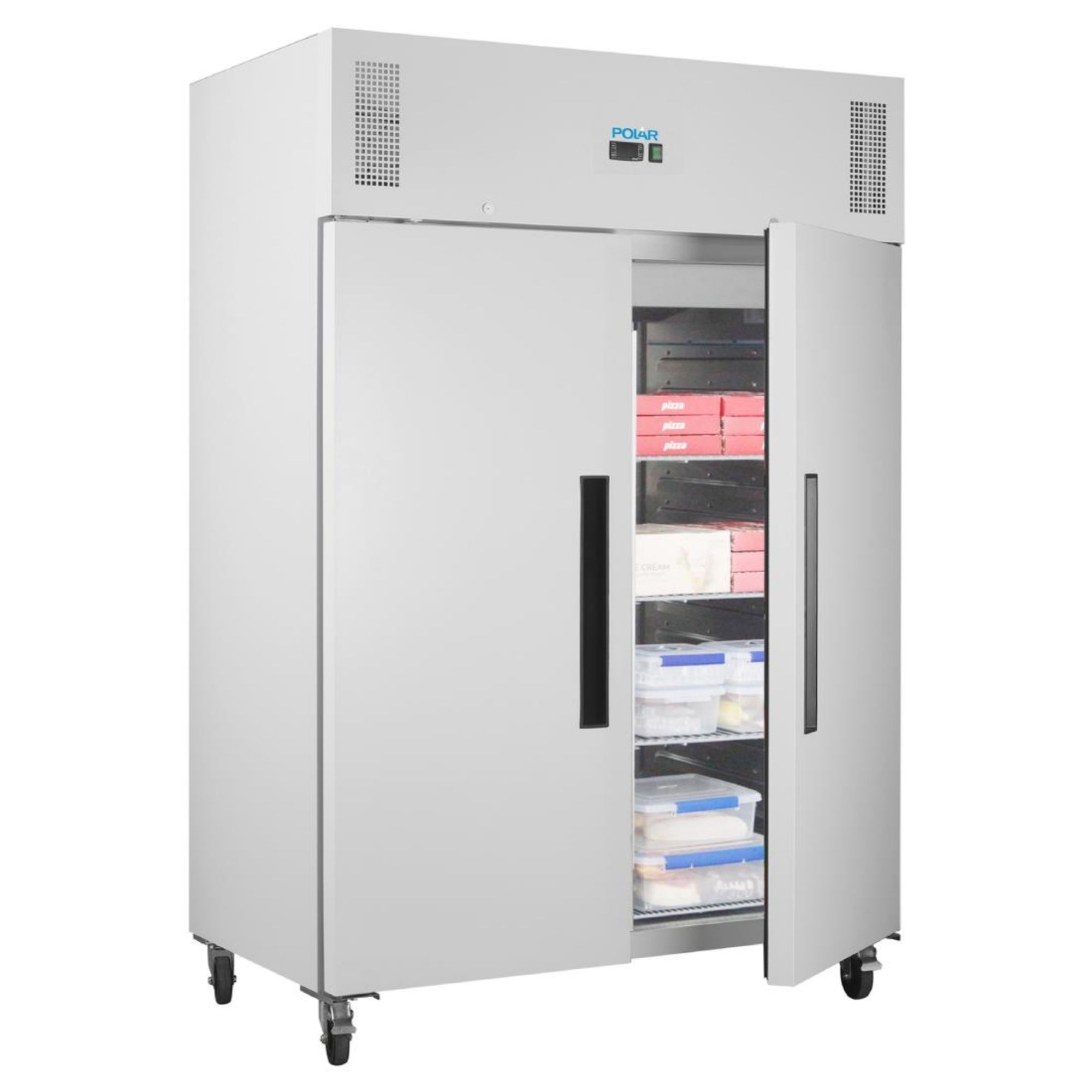 Picture of Polar G-Series Upright Double Door Freezer White 1152Ltr