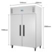 Picture of Polar G-Series Upright Double Door Freezer White 1152Ltr