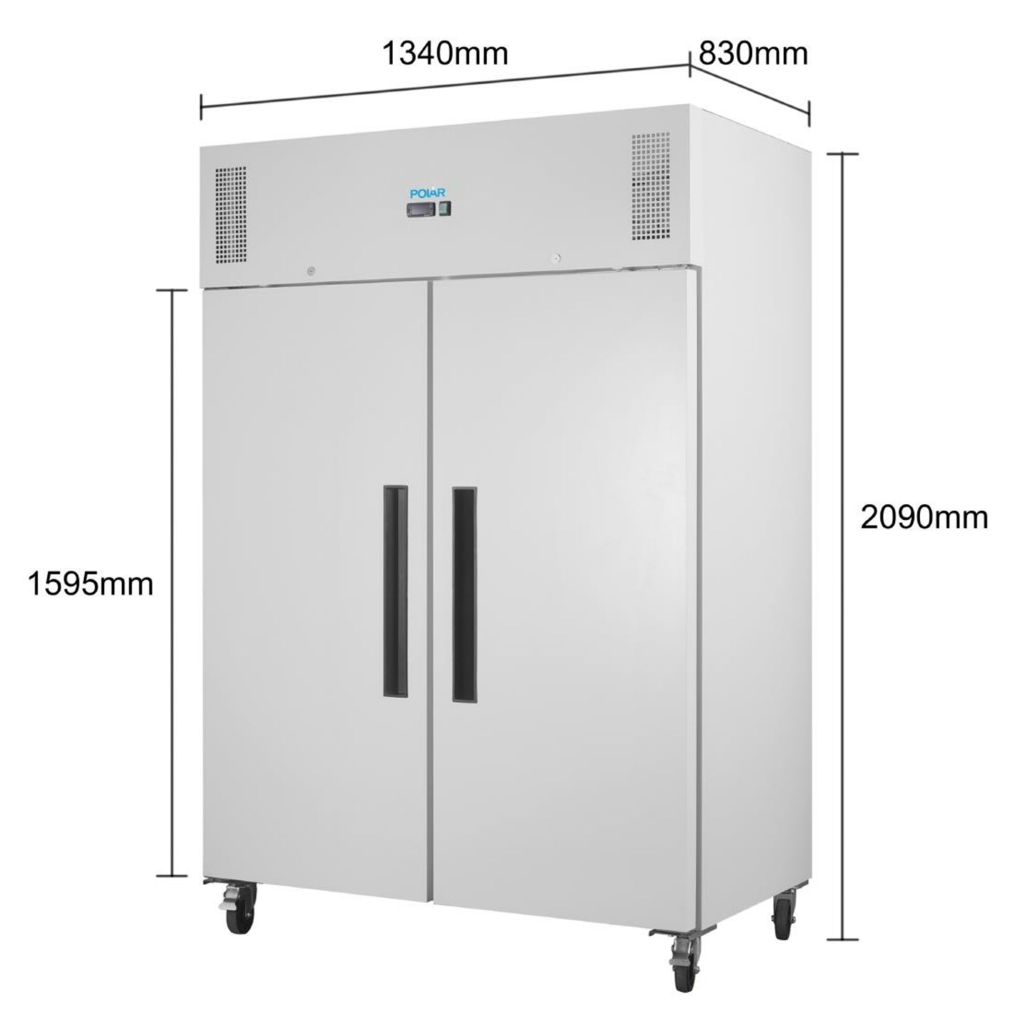 Picture of Polar G-Series Upright Double Door Freezer White 1152Ltr