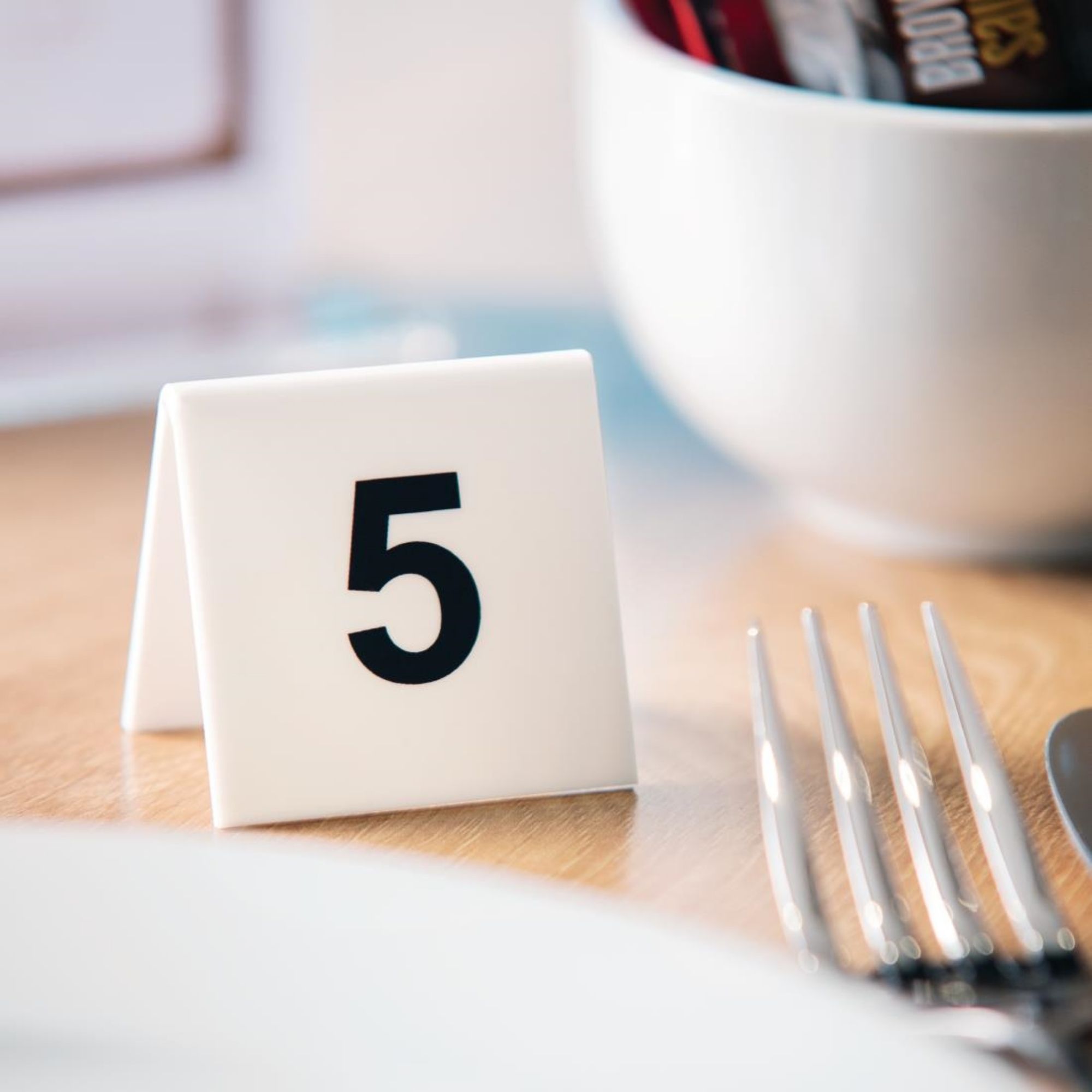 Picture of Plastic Table Numbers 1-10