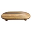 Picture of Olympia Mango Wood Rounded Rectangular Display Stand with Legs 350x220mm