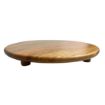 Picture of Olympia Mango Wood Round Display Stand with Legs 300x40mm