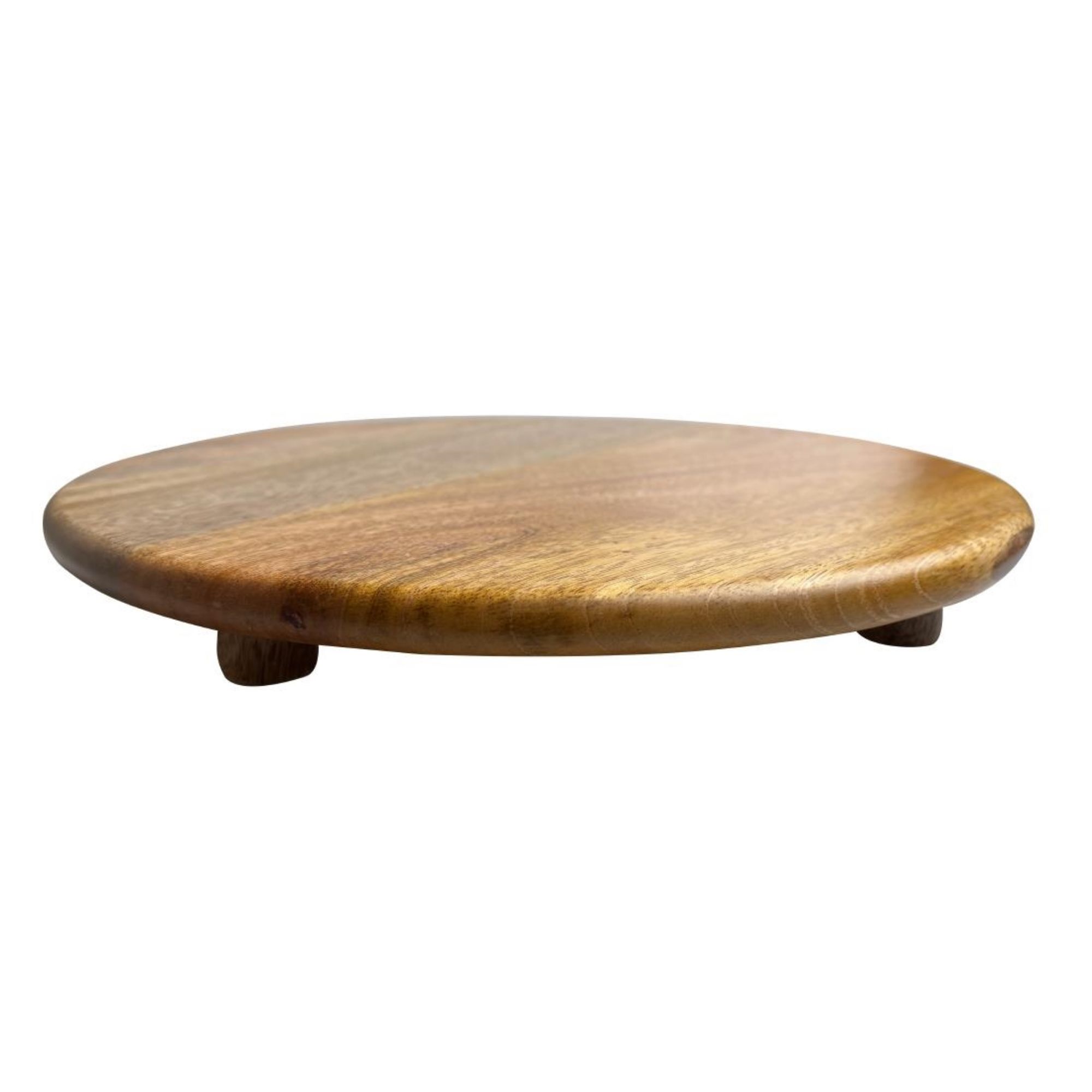 Picture of Olympia Mango Wood Round Display Stand with Legs 300x40mm