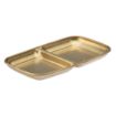 Picture of Utopia Artemis Double Dip Trays Rumbled Gold 155x90mm (12 Pack)